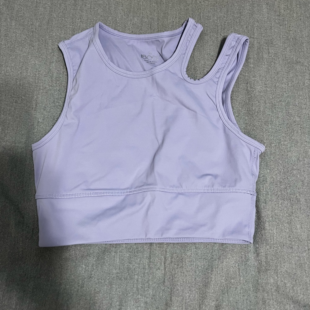 Purple crop tank/bra